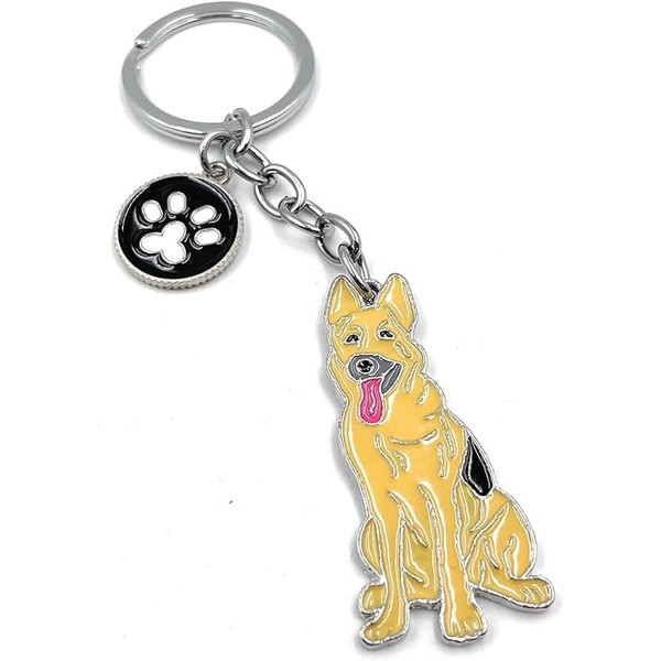 Freedale Key-ring Keychain,Cute Metal Small Dog Puppy Keychain Keyring Keyfob