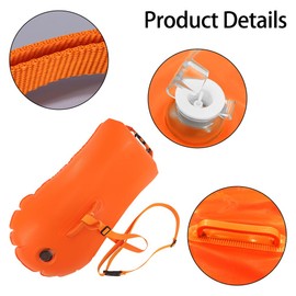 DONGKER Swim Buoy,Secure Float Double Waterproofing Swimming Buoy Highly Visible for Open Water Swimming Sports Snorkeling Triathletes Racing Training