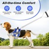 Dog Harness with Velcro Fastening, Anti-Pull Breathable Chest Harness, No-Pull