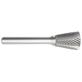 Carbide Bur, Inverted Cone, 1/4, 1/4 Shank
