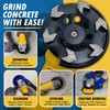 4.5" High Performance Diamond Grinding Wheels for Concrete, Paint, Epoxy,