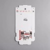Choice (50/Case) White Square Corrugated Printed Mini Pan Pizza Box