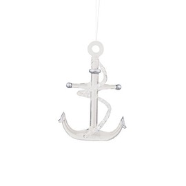 Nautical Anchor Glass Hanging Christmas Ornament
