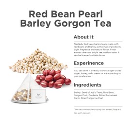 NESTLADY Red Bean Barley Tea, Combination Scented Tea, barley tea, Contains tangerine peel and Gorgonzola, healthy nourishing, 红豆薏米芡实茶, tea bags 20 bags (200g, 10g/bag)…