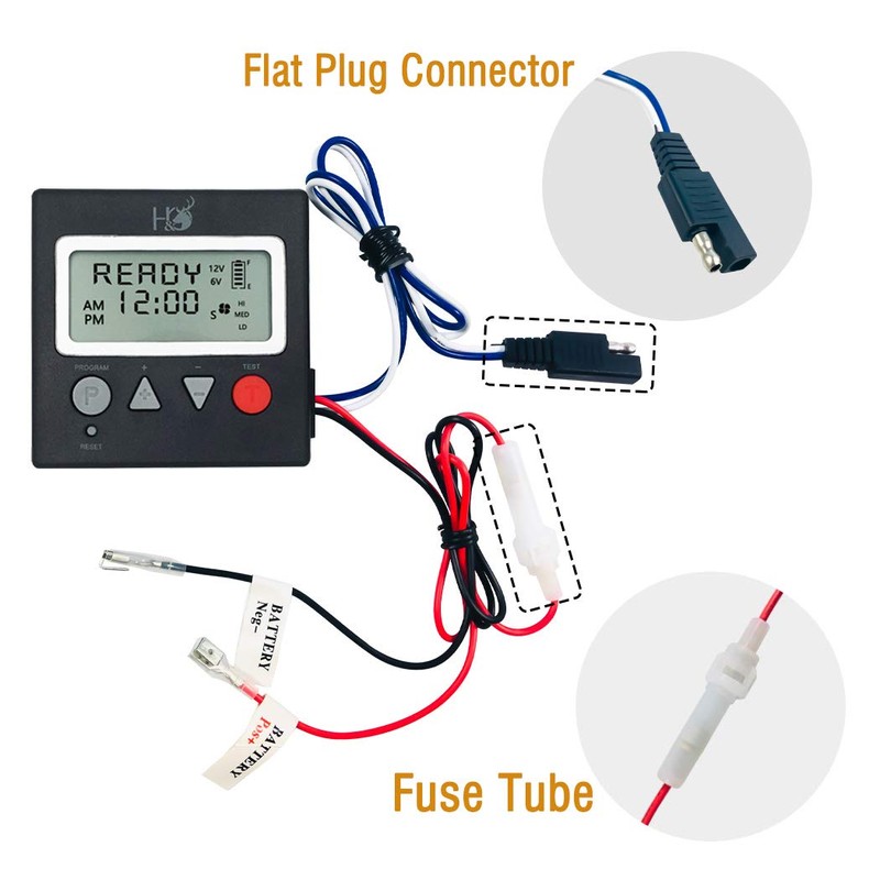 Highwild 12-Volt 1/8" Shaft Feeder Replacement Motor & 12-Volt Solar