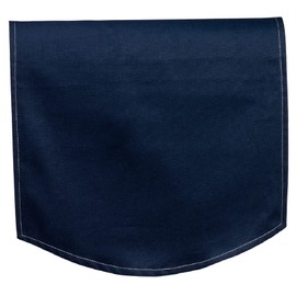 Classic Home Store Half Panama Cotton Jumbo Chair Back Antimacassar Sofa Furniture Cover (Navy Blue)