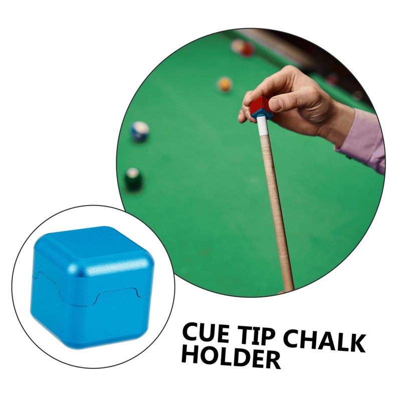 BIUDECO Pool Chalk Carrier Aluminum Billiards Chalk Case Snooker Accessory