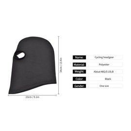 WYSUMMER Balaclava for Men and Women Thin Lycra Three Holes Full Face Mask for Motorcycle Bike Hunting Cycling Hat Ski, black