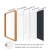 20x20 Solid Cherry Wood Picture Frame with 16x16 Mat Opening