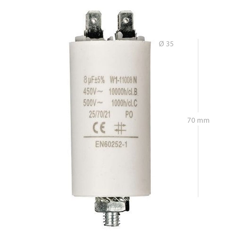 CABLEPELADO Starting Capacitor Electric Motor Permanent Capacitor Single Phase 4-Pin