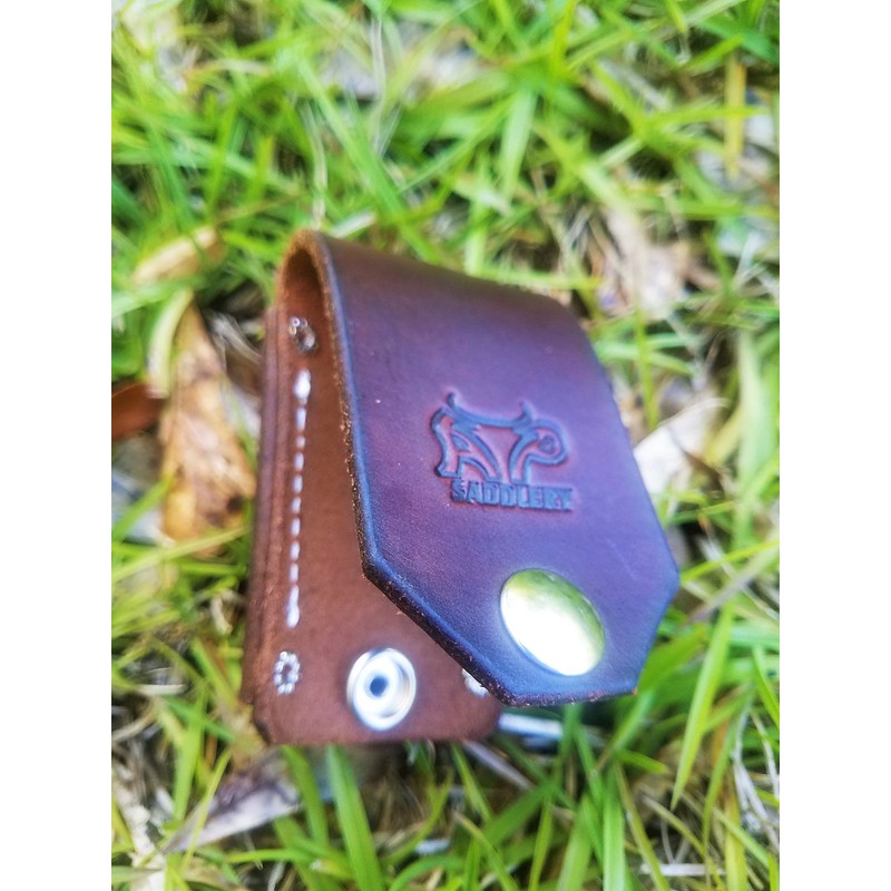 Leather Flashlight Holster for AA Battery Flashlights - Heavyduty Made