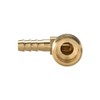 sourcing map Brass Barb Hose Fitting, 90 Degree Elbow 8mm