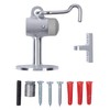 BRINKS Commercial - Floor Door Stop with Holder, Satin Chrome