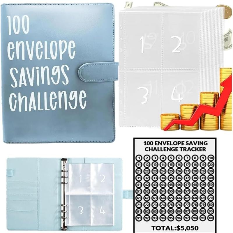 【CLOUDSEA】100 Envelopes Money Saving Challenge Money Saving Binder 100 Envelope