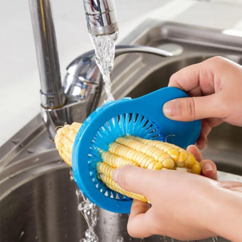 AKOAK 1 Pack Corn Cleaning Brush Vegetable Washer Plastic Vegetable