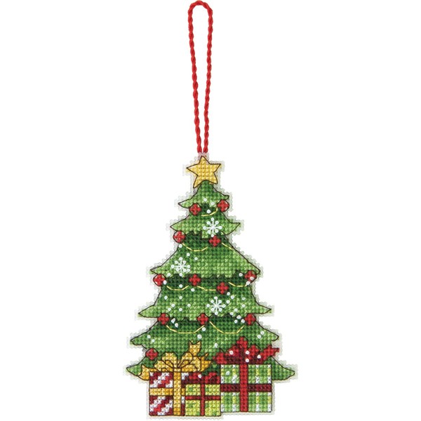 Dimensions Counted Cross Stitch Christmas Tree Ornament Kit, 3'' W x 4.75'' H