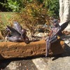 Set of 2 Garden Fairy OrnamentS 12cms tall/Statue Angela and
