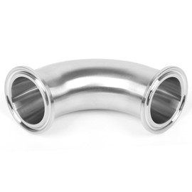 JMCOLMT Elbow 1.5" Tri Clamp Elbow 90 Degree Pipe Fitting 38mm Pipe OD Sanitary Fitting Stainless Steel 304