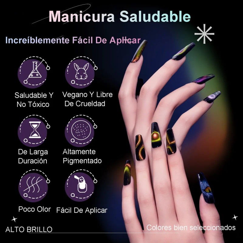 Esmalte Mágico De Uñas En Gel 9d Efecto Ojo De