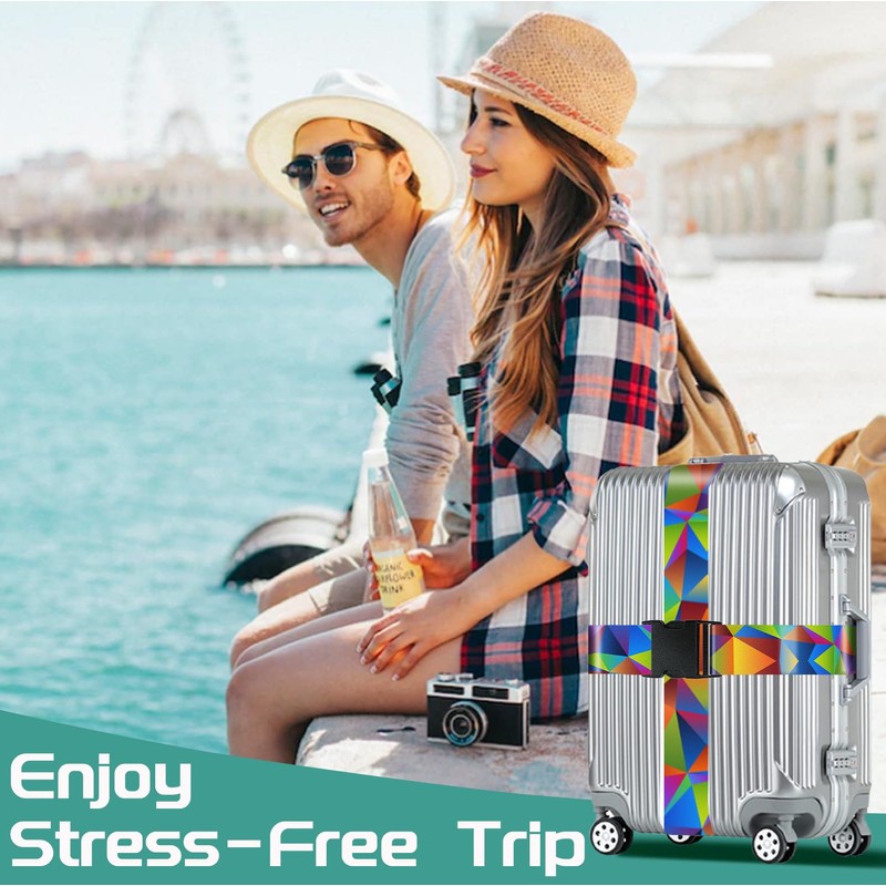 OffiEase Luggage Straps for Suitcases Travel Belt - Baggage Identifiers