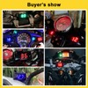 Universal LCD Motorcycle Voltmeter Ultra Thin Waterproof Voltmeter with Left