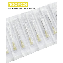 30Ga 1 Inch for Lab,100 Pack Luer Lock Industrial Dispensing Accessories,25mm Individually Packaged