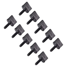 uxcell M4 x 12mm Thumb Screw Bolt Hand Driven Spade Nylon Plastic Screws Metric Thread for RC Model Aircraft 10 Pcs