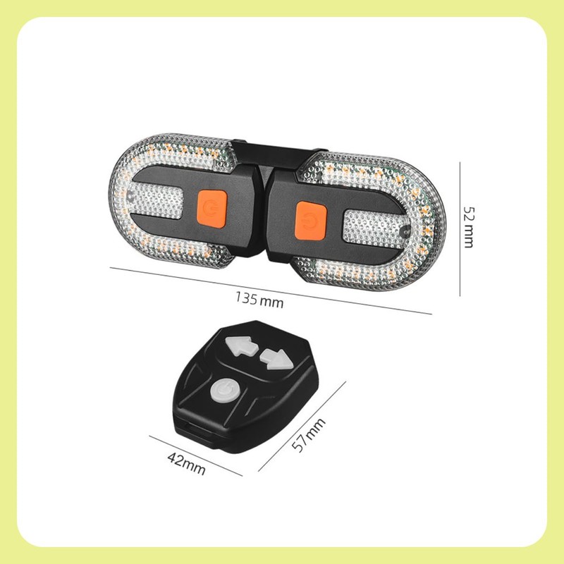 Bicycle Turn Signal, Rear Light with Tail Light Function