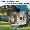 Upgraded Black Metal Suet Ball Holder – Compatible with Bird