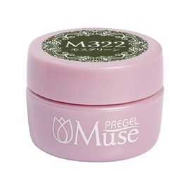 Preanfa PGU-M322 Color Gel Moss Green 322 0.1 oz (3 g) Gel Nail