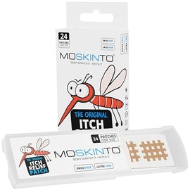 Moskinto Los parches originales para aliviar la picazón de mosquitos para niños y adultos, los parches para picaduras de insectos alivian la hinchazón