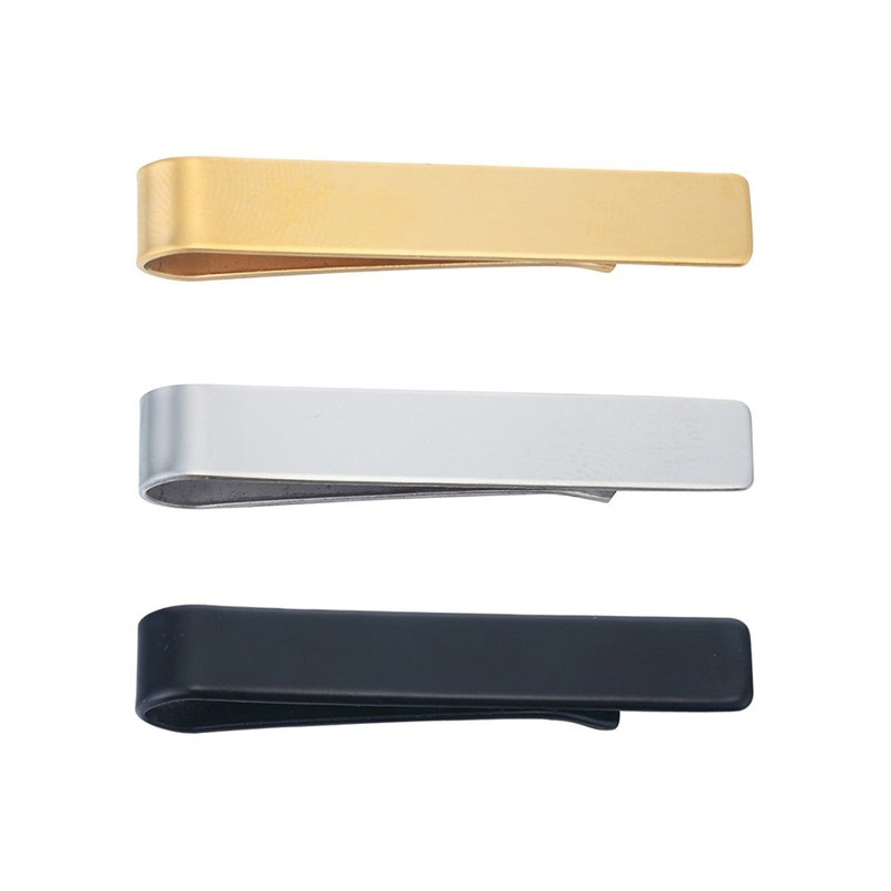 SHUYUE 3 Pc Set 1.9 Inch Skinny Tie Bar Clip