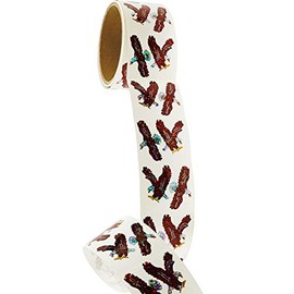Bulk Roll Prismatic Stickers, Eagles - 100 Repeats