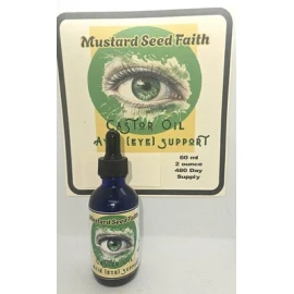 Pure Ayin (Eye) Support 100%Pure Organic Castor Oil - 60ml - 2 oz. Dropper Bottle