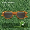 ZENOTTIC Polarized Sunglasses, Women's, Men's, UV Protection, Round, Handmade, Acetate