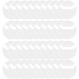 Samcos Can Badge Cover, Protective Cover, Set of 40, Transparent, Collection, Display, Can Badge Protection, Storage, Pain Bag, Anime Goods, Round Badge, 2.3 inches (58 mm) Can Badges, pvc