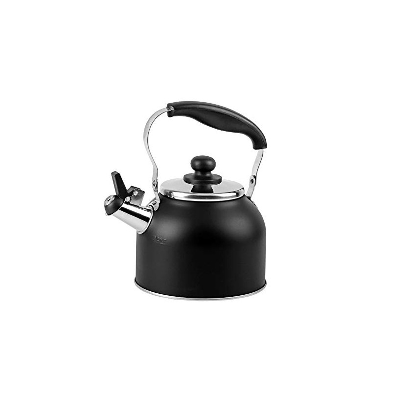 【BLKP】 Pearl Metal BLKP AZ-5013 Wide Mouth Whistle Kettle, 1.9L,