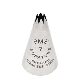 PME Seamless Stainless Steel Large Star Supatube no. 7, Silver, 1.72 x 1.72 x 3 cm