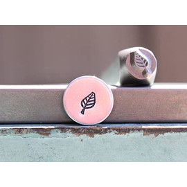 6mm Leaf with Fat Stem Metal Punch Design Stamp - Supply Guy - CH-521