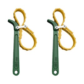 GAOLAOSY 9" Oil Filter Belt Strap Wrench, Adjustable Rubber Fuel Filters Band Wrench with Steel Handle, Multi-Purpose Chain Wrenches, Auto Oil System Tools for Water Filters, PVC Pipe Joints (9 Inch)