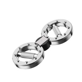 EILISON Rotating Burn Machine 12 LB, Rotating Arm Machine 360 Degree Rotating Grips, Multifunctional Spinning Burn Rotator Machine for Forearm Trainer, Boxing, Workouts (Silver)