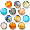 12 Planets Glass Fridge Magnet Star Fridge Magnets Decoration Planetary