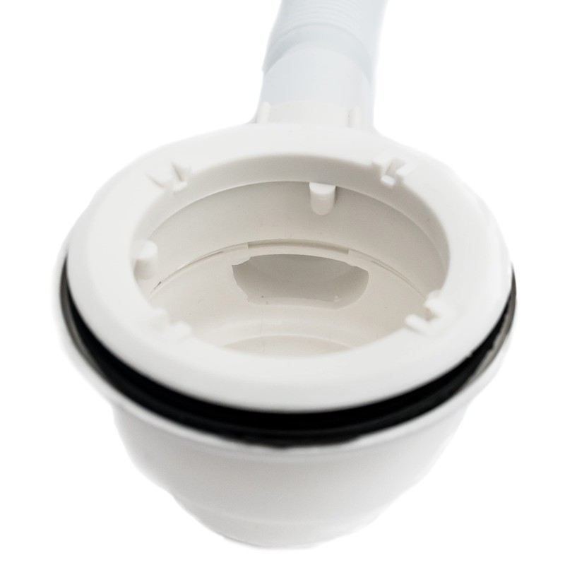 AquaParts Drain Fitting Shower Tray Siphon with Bath Plug |