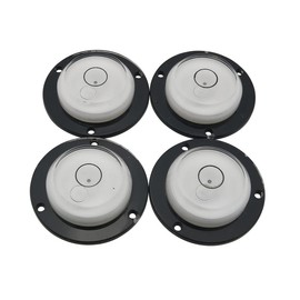 ZCZQC 4pcs Circular Bullseye Bubble Level with Screws Diameter Disc Bubble Spirit Level