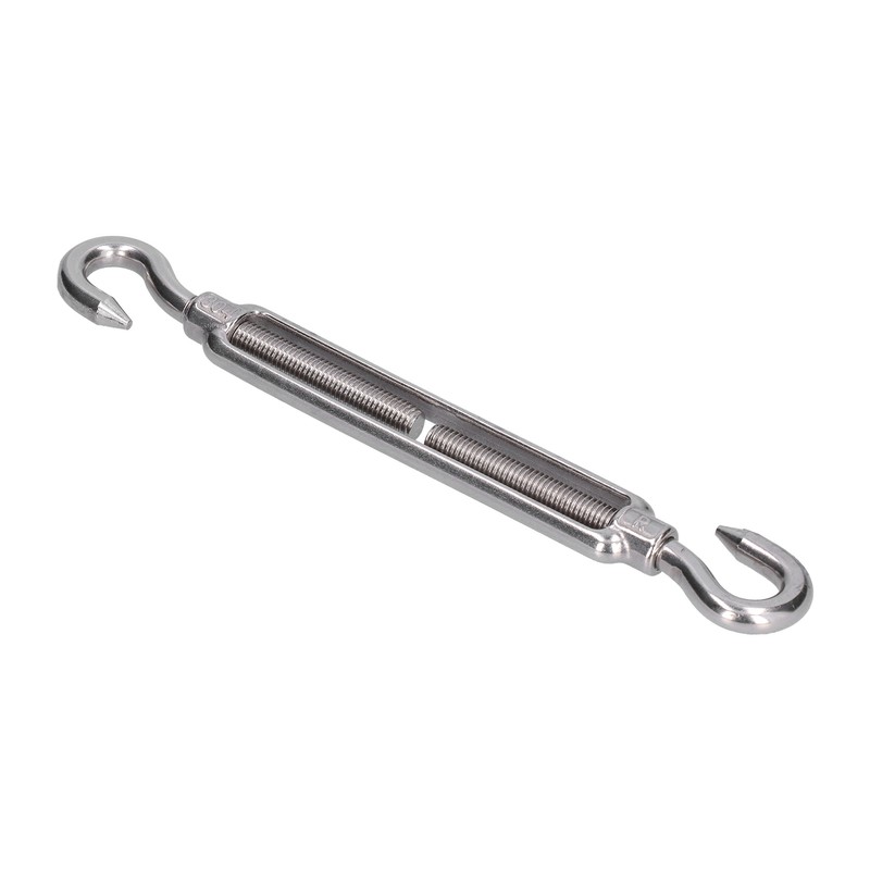 5Pcs Turnbuckle Hook and Hook Wire Rope Tension 304 Stainless