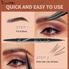 TreatMe Microblading Eyebrow Pencil - Waterproof 2-in-1 Dual-Ended Eye Brow