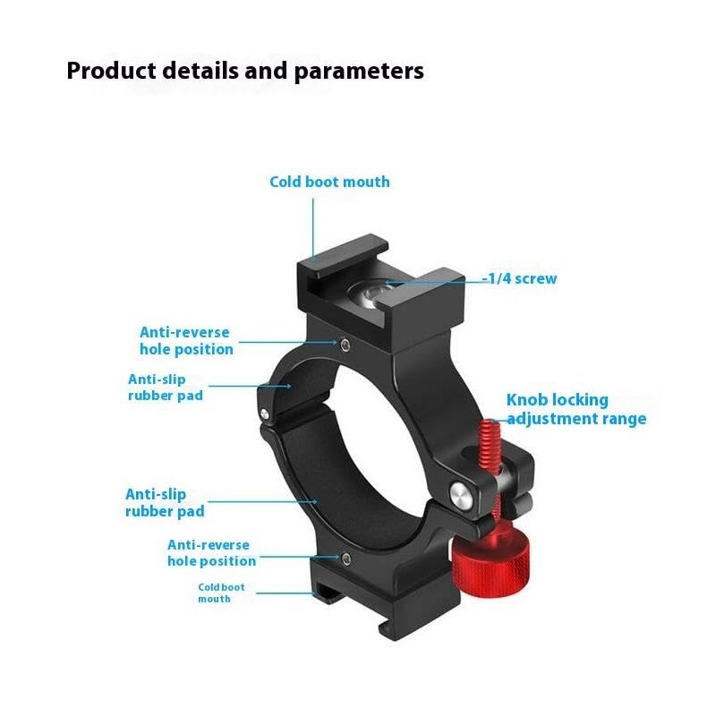 DJI Osmo Mobile 6/OM 5 Extended Bracket Hot Shoe Adapter