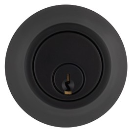 BRINKS Commercial - Single Cylinder Deadbolt Lock, Matte Black Finish - Meets ANSI Grade 1 Standards and has 3-Hour UL Fire Rating
