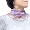 Milieu W6610-07 Neck Cover, 100% Silk W6610-07 Sunburn Protection, Cooling