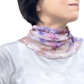 Milieu W6610-07 Neck Cover, 100% Silk W6610-07 Sunburn Protection, Cooling Protection, Cold Protection, Protection, Black